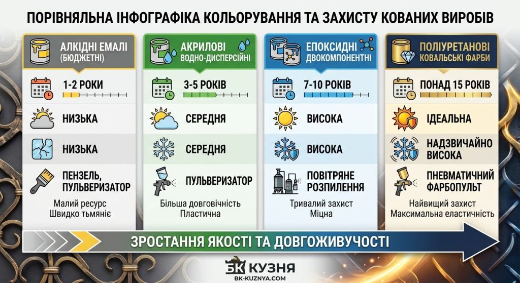 Porivnyalna harakteristik kovalskih farb